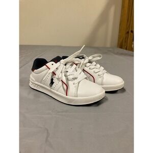 Polo Ralph Lauren Heritage Court III Athletic Sneakers Boys Youth White - 12
